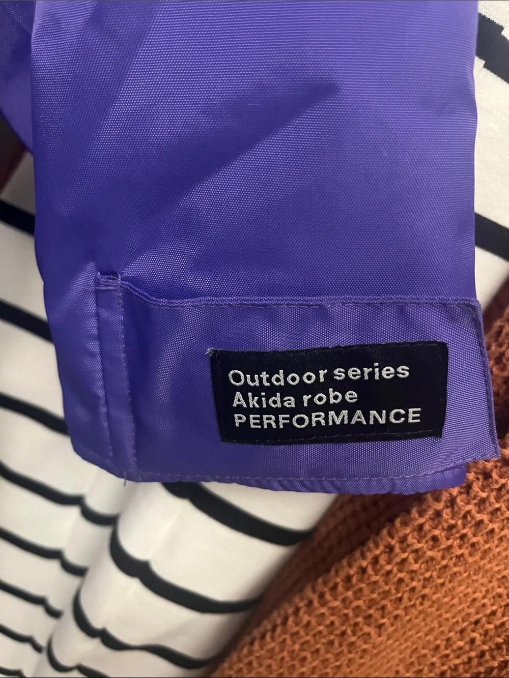 Akida swim robe Purple Waterproof Jacket with Sherpa Lining